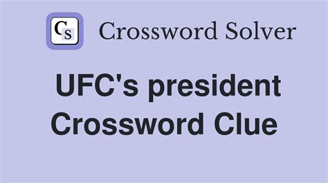 ufc ceo crossword|ufc ceo Crossword Clue .